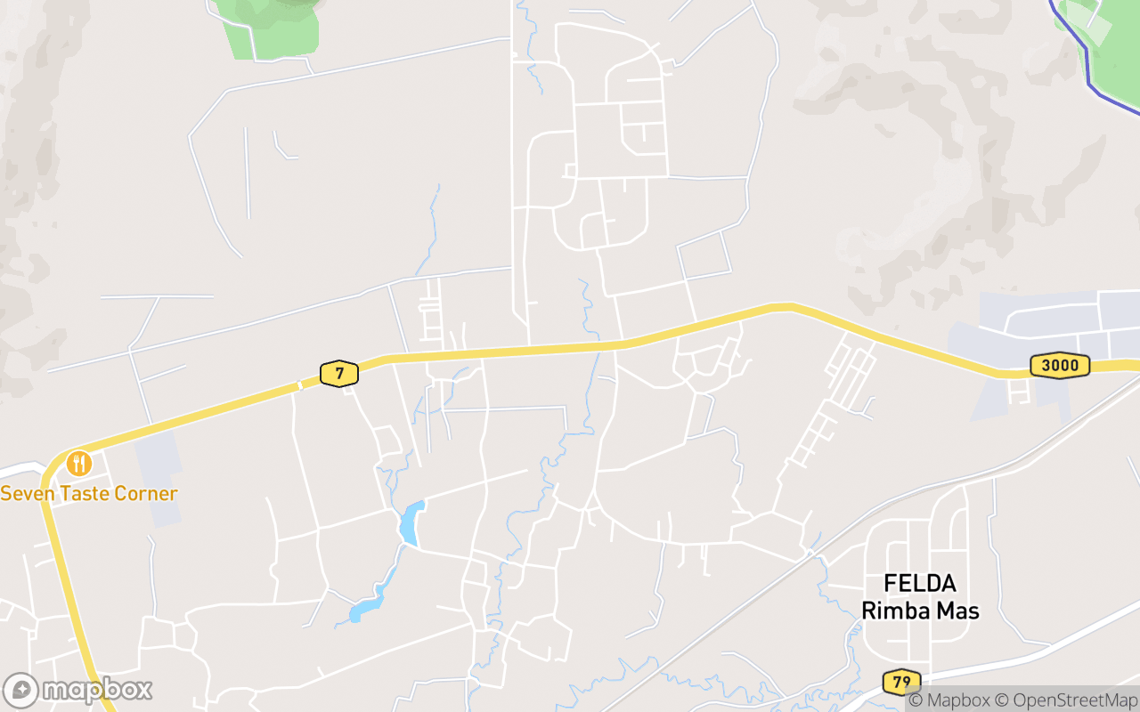 Map showing the location of Ladang Burung Unta Perlis