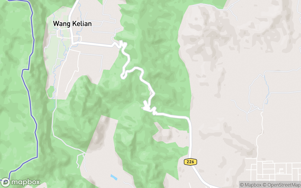 Map showing the location of Wang Kelian View Point