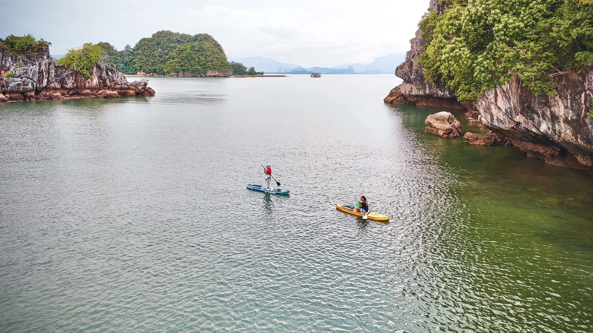 Paddleboarding through Malaysia's islands